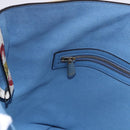 Salvatore Ferragamo Tote Bag Leather Light Blue Multicolor Auth ki6697A-21