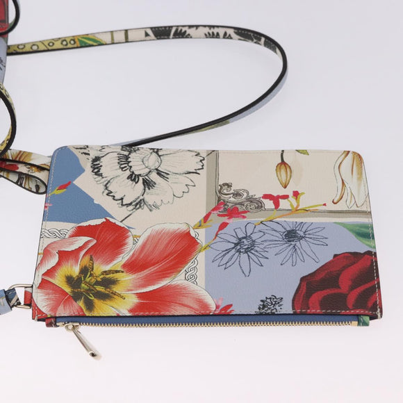 Salvatore Ferragamo Tote Bag Leather Light Blue Multicolor Auth ki6697A