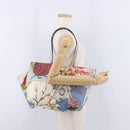 Salvatore Ferragamo Tote Bag Leather Light Blue Multicolor Auth ki6697A-26