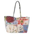 Salvatore Ferragamo Tote Bag Leather Light Blue Multicolor Auth ki6697A-2