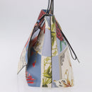 Salvatore Ferragamo Tote Bag Leather Light Blue Multicolor Auth ki6697A-4