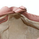 FENDI Celeria Baguette Shoulder Bag Leather Pink Silver Auth ki6700V-23