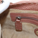 FENDI Celeria Baguette Shoulder Bag Leather Pink Silver Auth ki6700V-24