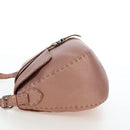 FENDI Celeria Baguette Shoulder Bag Leather Pink Silver Auth ki6700V-3