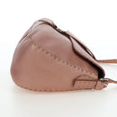 FENDI Celeria Baguette Shoulder Bag Leather Pink Silver Auth ki6700V-4