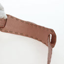 FENDI Celeria Baguette Shoulder Bag Leather Pink Silver Auth ki6700V-8
