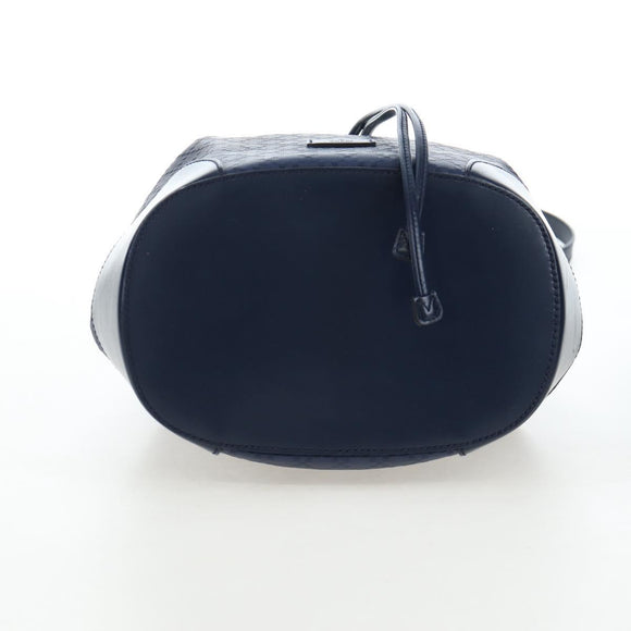 GUCCI Diamante Shoulder Bag Leather 2way Blue Silver 354228 Auth ki6701V