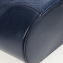 GUCCI Diamante Shoulder Bag Leather 2way Blue Silver 354228 Auth ki6701V-9