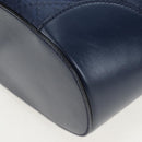 GUCCI Diamante Shoulder Bag Leather 2way Blue Silver 354228 Auth ki6701V-17