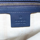 GUCCI Diamante Shoulder Bag Leather 2way Blue Silver 354228 Auth ki6701V-19