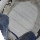 GUCCI Diamante Shoulder Bag Leather 2way Blue Silver 354228 Auth ki6701V-10