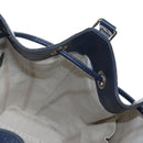 GUCCI Diamante Shoulder Bag Leather 2way Blue Silver 354228 Auth ki6701V-21