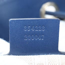 GUCCI Diamante Shoulder Bag Leather 2way Blue Silver 354228 Auth ki6701V-11
