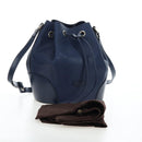 GUCCI Diamante Shoulder Bag Leather 2way Blue Silver 354228 Auth ki6701V-12
