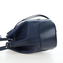 GUCCI Diamante Shoulder Bag Leather 2way Blue Silver 354228 Auth ki6701V-3