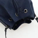 GUCCI Diamante Shoulder Bag Leather 2way Blue Silver 354228 Auth ki6701V-6