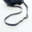 GUCCI Diamante Shoulder Bag Leather 2way Blue Silver 354228 Auth ki6701V-7