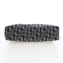 Christian Dior Trotter Canvas Accessory Pouch Black Silver Auth ki6702V-10