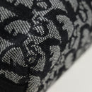 Christian Dior Trotter Canvas Accessory Pouch Black Silver Auth ki6702V-11