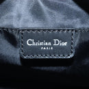 Christian Dior Trotter Canvas Accessory Pouch Black Silver Auth ki6702V-16