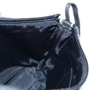 Christian Dior Trotter Canvas Accessory Pouch Black Silver Auth ki6702V-19