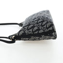 Christian Dior Trotter Canvas Accessory Pouch Black Silver Auth ki6702V-4