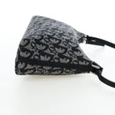 Christian Dior Trotter Canvas Accessory Pouch Black Silver Auth ki6702V-5