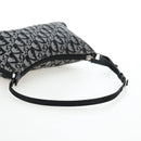 Christian Dior Trotter Canvas Accessory Pouch Black Silver Auth ki6702V-7