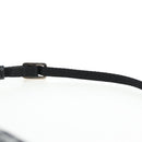 Christian Dior Trotter Canvas Accessory Pouch Black Silver Auth ki6702V-9