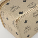 MCM Vanity Shoulder Bag Leather Gold Auth ki6703A-16