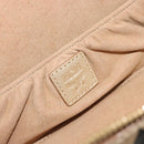 MCM Vanity Shoulder Bag Leather Gold Auth ki6703A-19
