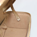 MCM Vanity Shoulder Bag Leather Gold Auth ki6703A-20