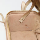 MCM Vanity Shoulder Bag Leather Gold Auth ki6703A-21