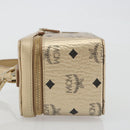 MCM Vanity Shoulder Bag Leather Gold Auth ki6703A-4