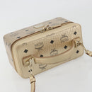 MCM Vanity Shoulder Bag Leather Gold Auth ki6703A-6