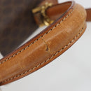 CELINE Macadam Hand Bag PVC Leather 2way Brown Gold Tone Auth ki6704-8