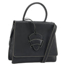 LOEWE Velazquez Hand Bag Leather 2way Black Auth ki6705A-1
