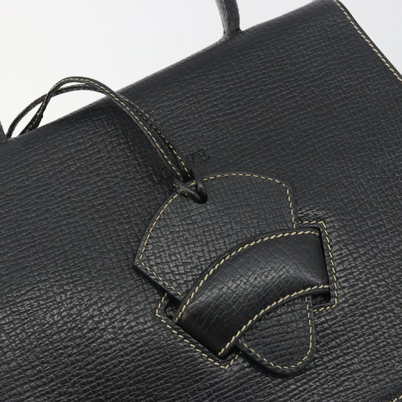 LOEWE Velazquez Hand Bag Leather 2way Black Auth ki6705A