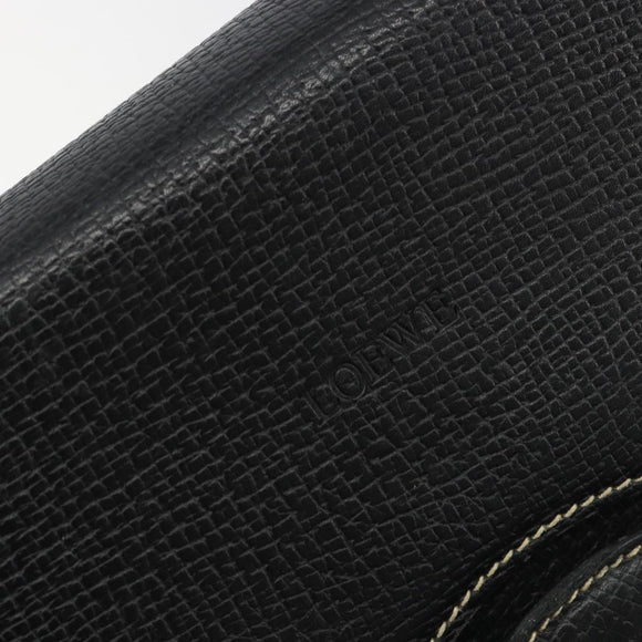 LOEWE Velazquez Hand Bag Leather 2way Black Auth ki6705A
