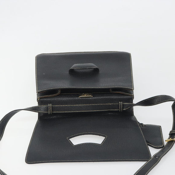LOEWE Velazquez Hand Bag Leather 2way Black Auth ki6705A