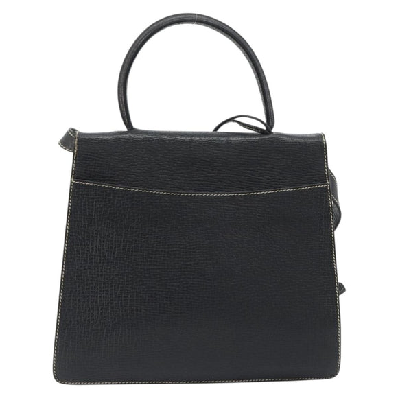 LOEWE Velazquez Hand Bag Leather 2way Black Auth ki6705A