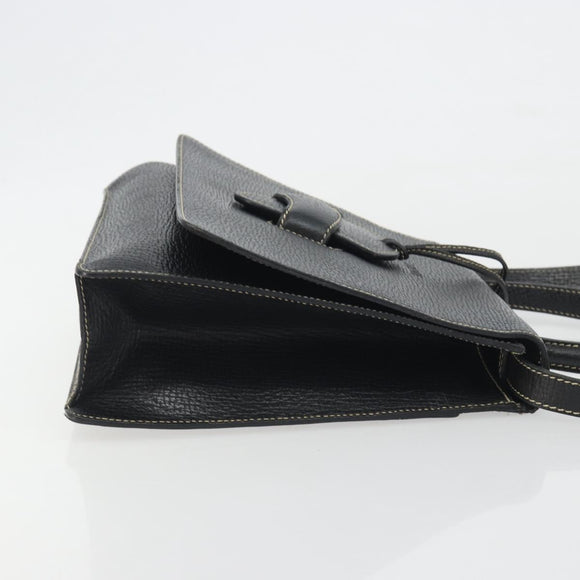 LOEWE Velazquez Hand Bag Leather 2way Black Auth ki6705A