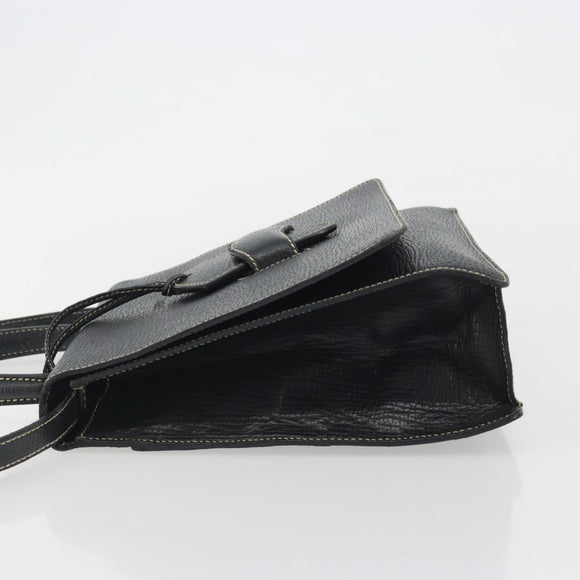 LOEWE Velazquez Hand Bag Leather 2way Black Auth ki6705A