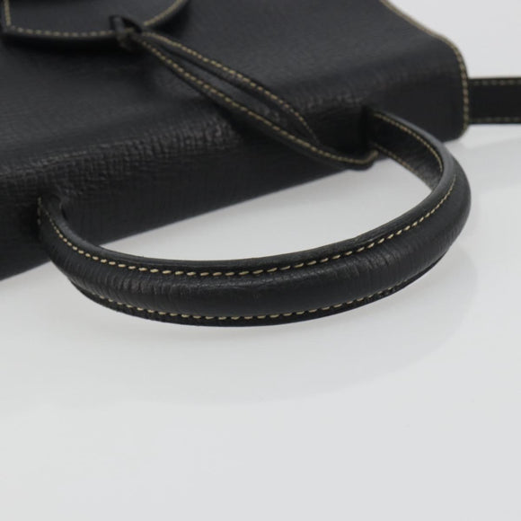 LOEWE Velazquez Hand Bag Leather 2way Black Auth ki6705A