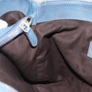 GUCCI GG Canvas Bamboo Tote Bag Blue Beige 232947 Auth ki6706A-18