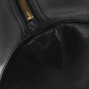 LOUIS VUITTON Epi Keepall 60 Boston Bag Noir M42942 LV Auth ki6707-15