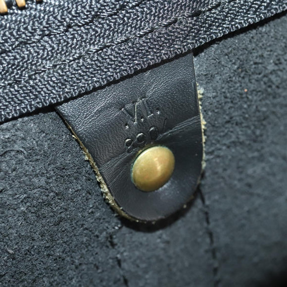 LOUIS VUITTON Epi Keepall 60 Boston Bag Noir M42942 LV Auth ki6707