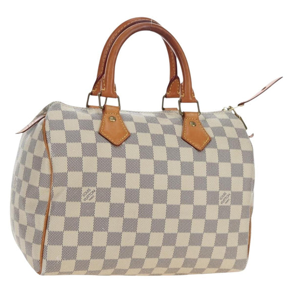 LOUIS VUITTON Damier Azur Speedy 25 Hand Bag N41534 LV Auth ki6709V