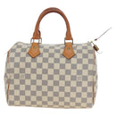 LOUIS VUITTON Damier Azur Speedy 25 Hand Bag N41534 LV Auth ki6709V-13