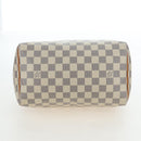 LOUIS VUITTON Damier Azur Speedy 25 Hand Bag N41534 LV Auth ki6709V-5